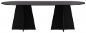 Spisebord \'Blomstermala\' 115x230cm - Sort