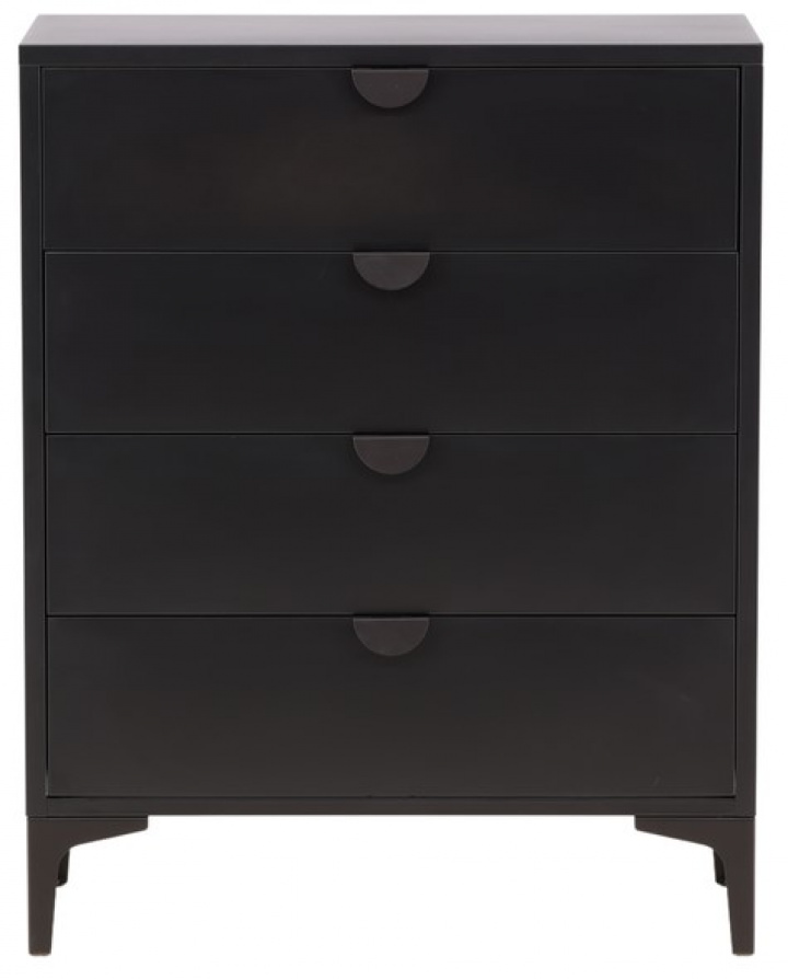 Kommode \'Evenes\' 78x117cm - Sort i gruppen Møbler / Hylder & opbevaring / Kommoder hos Reforma (15621-208)