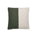 Pudebetræk \'Teddy\' 45x45 - Grøn/Hvid