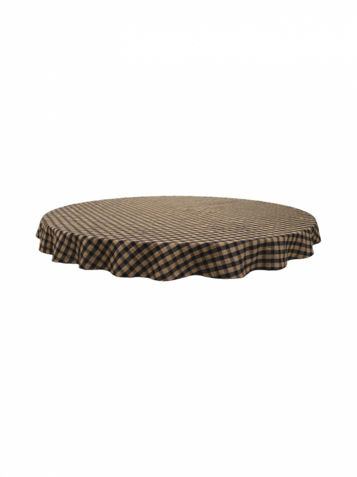Dug \'Ava\' Rund 180 - Brun i gruppen Indretning / Tekstiler / Dug til borde hos Reforma (1598-84-062)
