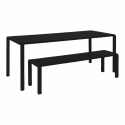 Havbænk \'Vondel\' 175x45cm - Sort