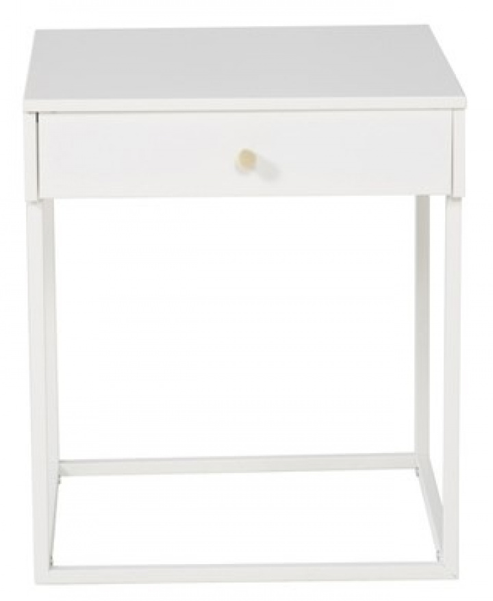 Nattbord \'Bergslagen\' 41x43 - Hvid i gruppen Møbler / Bord / Sengeborde hos Reforma (18066-201)