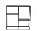 Hylde \'Staal\' 80x81cm - Sort