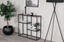 Hylde \'Staal\' 80x81cm - Sort