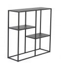 Hylde \'Staal\' 80x81cm - Sort