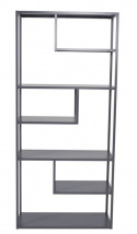 Hylde \'Staal\' 85x188cm - Lysgrå