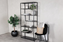 Hylde \'Staal\' 85x188cm - Sort