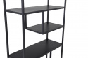 Hylde \'Staal\' 85x188cm - Sort