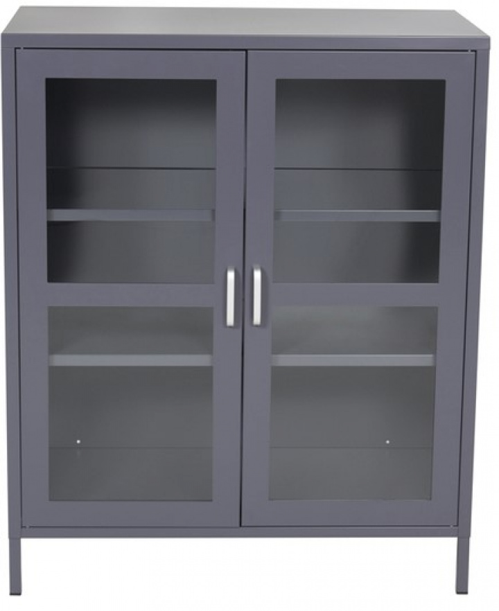 Skab \'Alva\' 80x97cm - Gr&aring; i gruppen Møbler / Hylder & opbevaring / Skabe og skænke hos Reforma (18077-205)