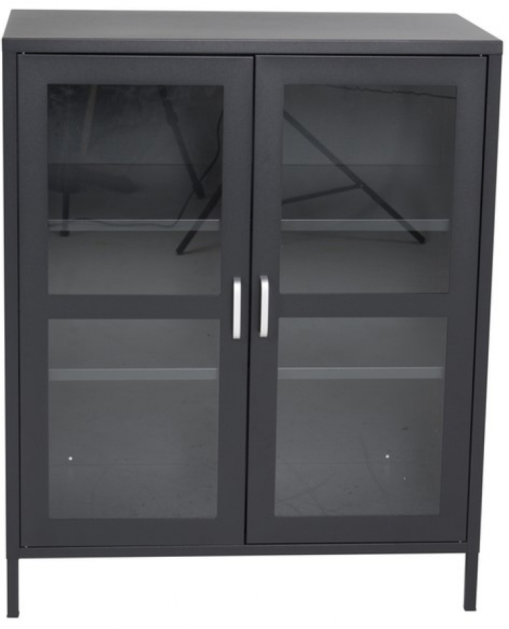 Skab \'Alva\' 80x97cm - Sort i gruppen Møbler / Hylder & opbevaring / Skabe og skænke hos Reforma (18077-208)