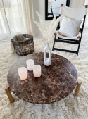 Sofabord \'Marble\' L - Brun
