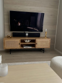 TV-bænk \'Stil\' - Natur/Sort