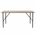 Spisebord \'Hornstull\' 160x90cm - Eg/Sort