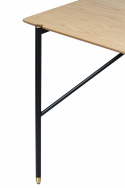 Spisebord \'Hornstull\' 160x90cm - Eg/Sort
