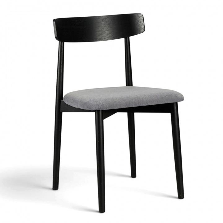 Stol \'Ystad\' - Sort/grå i gruppen Møbler / Sidde møbler / Stole hos Reforma (19791-black-oak)