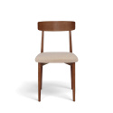 Stol \'Ystad\' - Valnød/beige