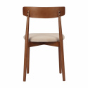 Stol \'Ystad\' - Valnød/beige
