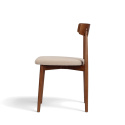 Stol \'Ystad\' - Valnød/beige