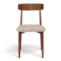 Stol \'Ystad\' - Valnød/beige