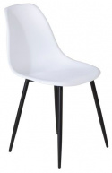 Stol \'Eidsberg\' Plast - Hvid/Sort