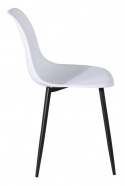 Stol \'Eidsberg\' Plast - Hvid/Sort