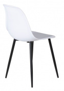 Stol \'Eidsberg\' Plast - Hvid/Sort
