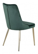 Stol \'Elverum Deluxe\' - Grøn/Messing