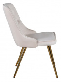Stol \'Elverum Deluxe\' - Beige/Messing