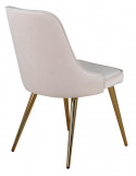 Stol \'Elverum Deluxe\' - Beige/Messing
