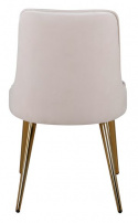 Stol \'Elverum Deluxe\' - Beige/Messing
