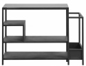 Jernhylde/Sidobord \'With\' - Sort/Glas