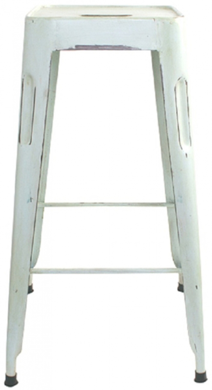 Puf \'Marseille\' 70cm - Vintage hvid i gruppen Møbler / Sidde møbler / Barstole hos Reforma (2008-White-II-L)