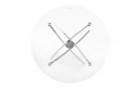 Spisebord \'Dania\' Rund 100cm - Sølv