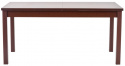Spisebord \'Dark Walnut\' 118-158x75cm - Mørkebrun