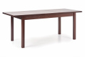 Spisebord \'Dark Walnut\' 118-158x75cm - Mørkebrun