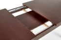Spisebord \'Dark Walnut\' 118-158x75cm - Mørkebrun