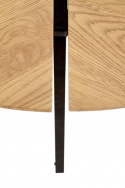 Sofabord \'Berga\' Rundt 86cm - Natur/Sort