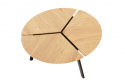 Sofabord \'Berga\' Rundt 86cm - Natur/Sort