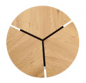 Sofabord \'Berga\' Rundt 86cm - Natur/Sort