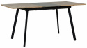 Spisebord \'Albon\' 120-160x80cm - Sort/Eg
