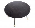 Spisebord \'Noir\' Rund 120cm - Sort/Guld