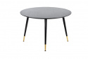 Spisebord \'Noir\' Rund 120cm - Sort/Guld