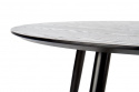 Spisebord \'Noir\' Rund 120cm - Sort/Guld