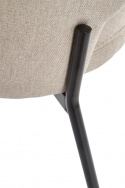 Stol \'Mieres\' - Beige/Sort