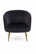 Fåtölj \'Black Velvet\' - Sort