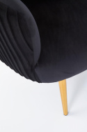 Fåtölj \'Black Velvet\' - Sort