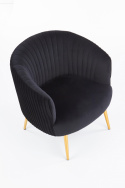 Fåtölj \'Black Velvet\' - Sort