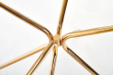Spisebord \'Rondo\' Rund 110cm - Transparent/Guld