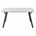 Spisebord \'Barlog\' 140x80cm - Grå/Sort