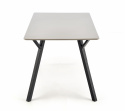 Spisebord \'Barlog\' 140x80cm - Grå/Sort